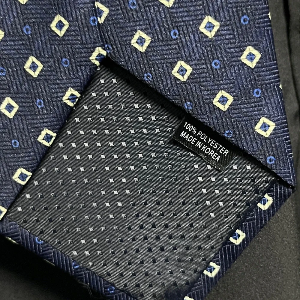 Salvatore‎ Hand Made Necktie Blue Diamond Business Formal Men's Tie 3144